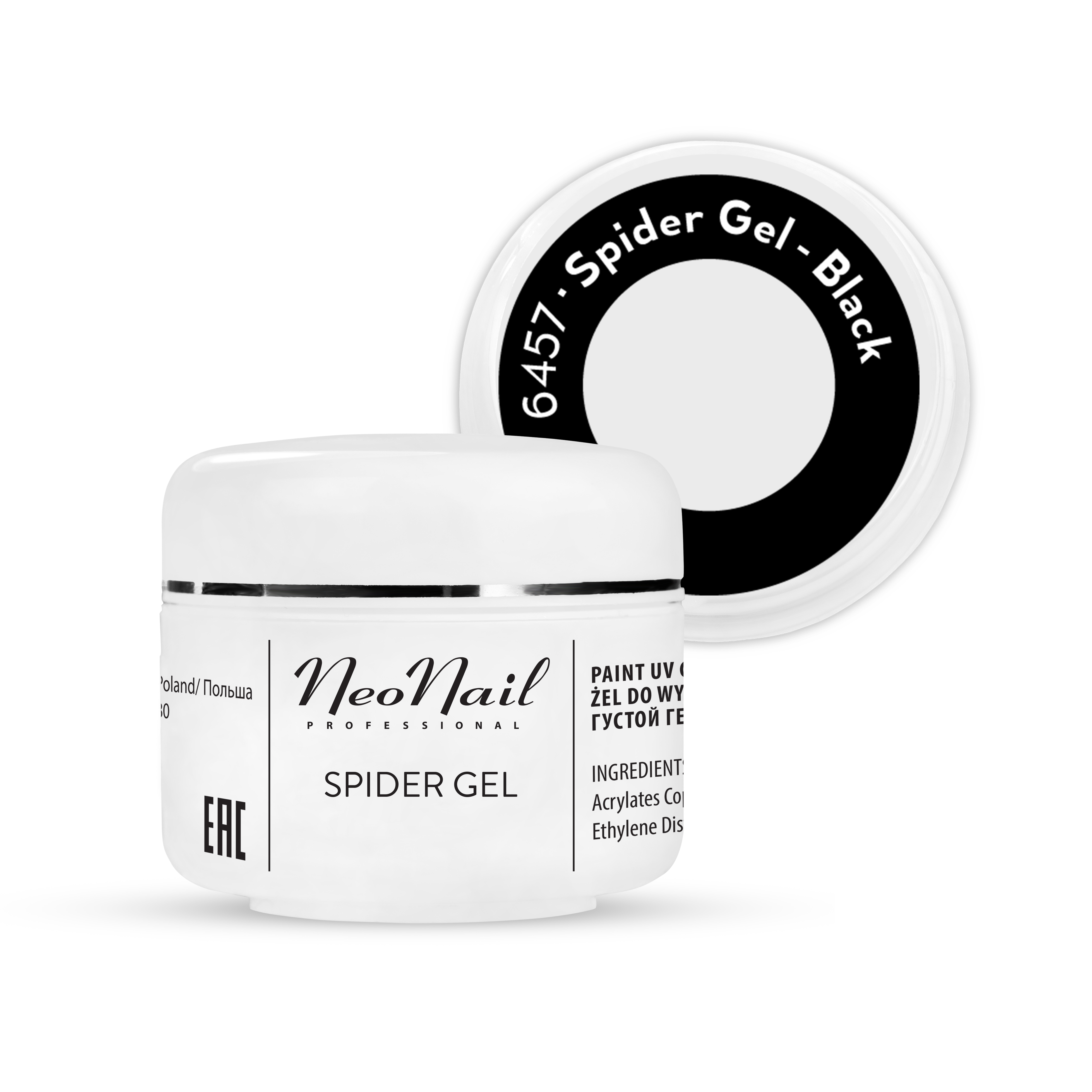 Гель-паутинка Spider Gel NeoNail 5мл Black 6457 - neonail.ru Гель-паутинка Spider Gel NeoNail 5мл Black 6457